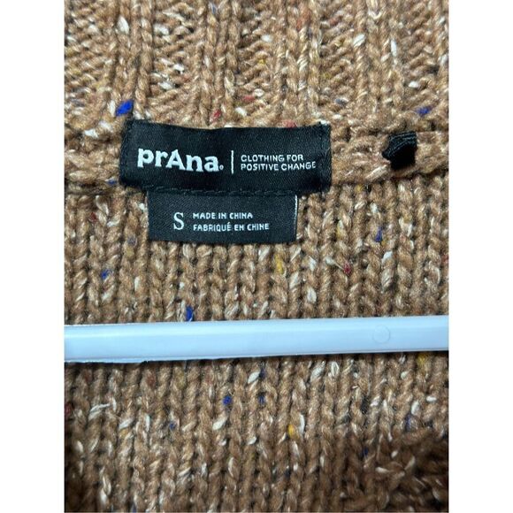 NWOT prAna Laurel Creek Silk Wool Blend 1/4 Zip Cable Knit Sweater Women's S - Picture 6 of 13